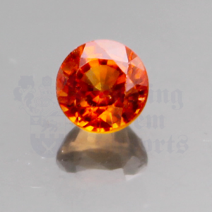 SAPPHIRE .79ct Round 4.9 Orange ORS028
