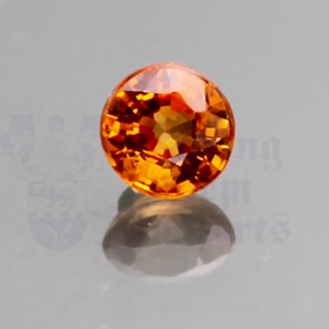 SAPPHIRE .60ct Round 4.8 Orange ORS034