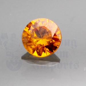 SAPPHIRE .53ct Round 4.8 Orange ORS044
