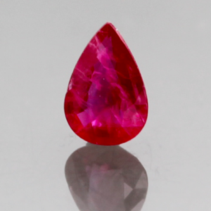 RUBY .70ct Pear 7.3x5 BOS066