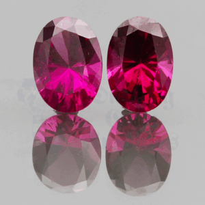 Garnet 3.33ctw Oval 8.5x6 Grape-Pair GA064