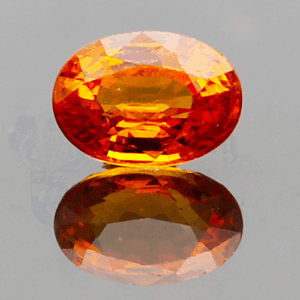 SAPPHIRE 1.21ct Oval 7x5 Orange ORS023