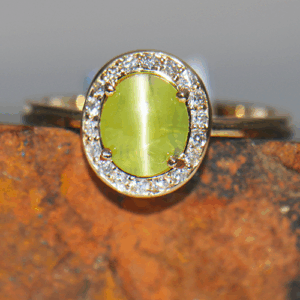 Cats-eye Chrysoberyl 1.91ct Cabochon 14K YG FIN061